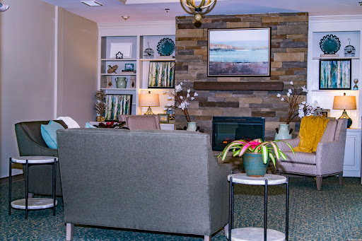 A cozy living room with modern decor, featuring a stylish couch, decorative plants, and a beautifully arranged bookshelf.