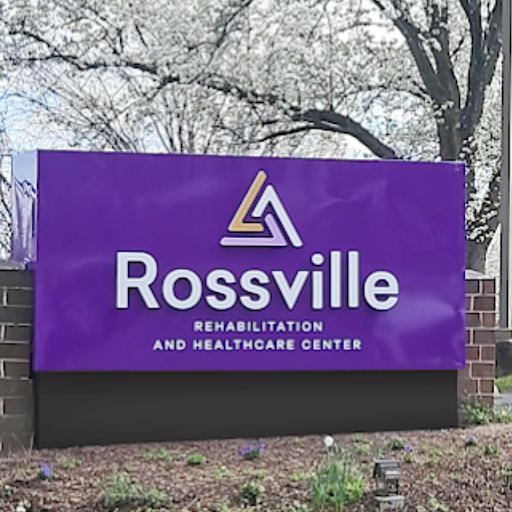 Sign of Rossville Rehabilitation and Healthcare Center.