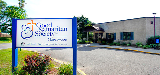 Entrance to the Good Samaritan Society facility in Maplewood, providing community health services.