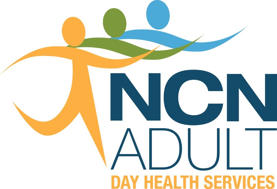 Logo for adult day health services featuring stylized human figures.
