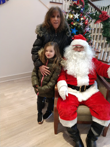 A joyful holiday moment with Santa Claus.