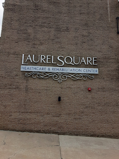 Facade of Laurel Square Healthcare & Rehabilitation Center.