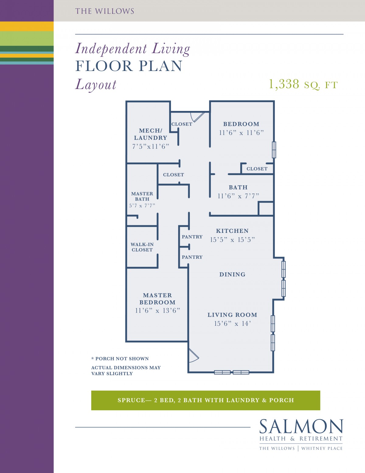This image displays a detailed floor plan layout for a residential space.