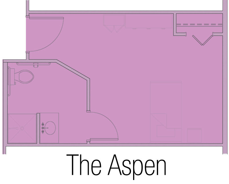 A floor plan labeled 'The Aspen'.