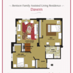 Floor plan of the Davern assisted living residence.