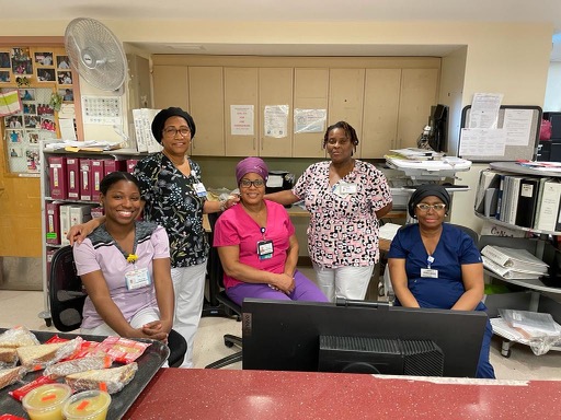 Dedicated healthcare team working together at the hospital.
