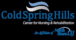 Logo for a healthcare center specializing in nursing and rehabilitation.