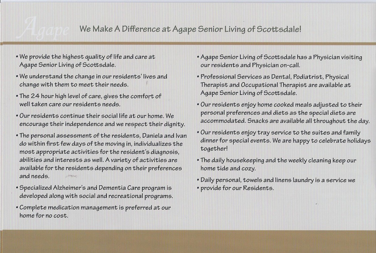 Agape Senior Living Of Scottsdale