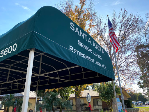 Entrance to Santa Ana Senior Living and Retirement Facility.