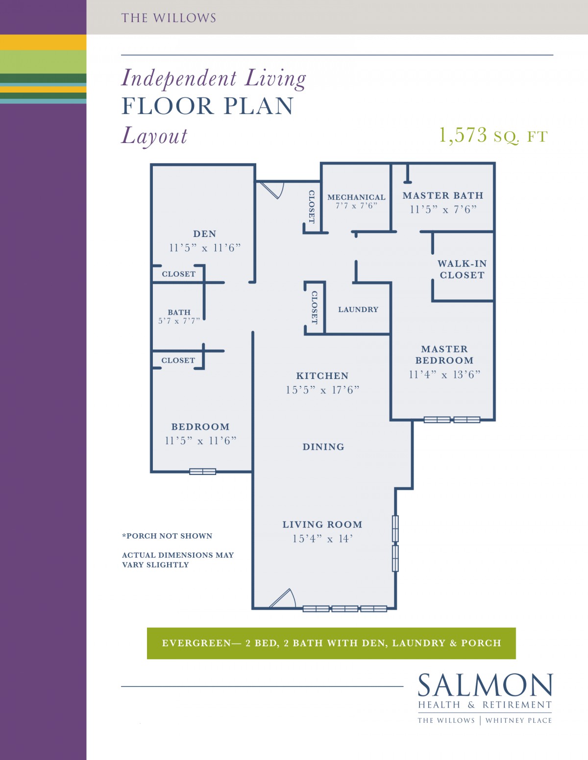 Floor plan layout of a residential apartment with labeled rooms and dimensions.