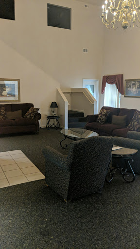 A cozy living room featuring comfortable sofas and a stylish coffee table.