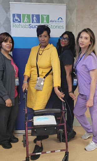 A group of healthcare professionals posing together, showcasing their camaraderie and dedication.