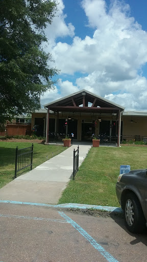 A welcoming entrance to a well-maintained building with landscaped surroundings.