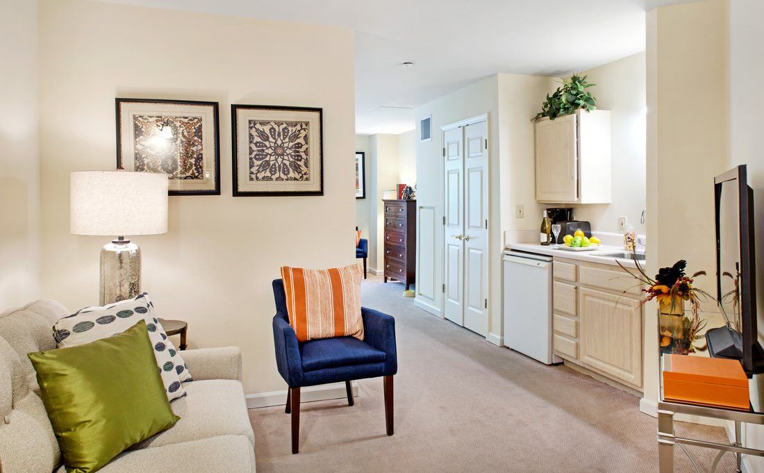 A cozy and modern living space featuring comfortable furniture and stylish decor.