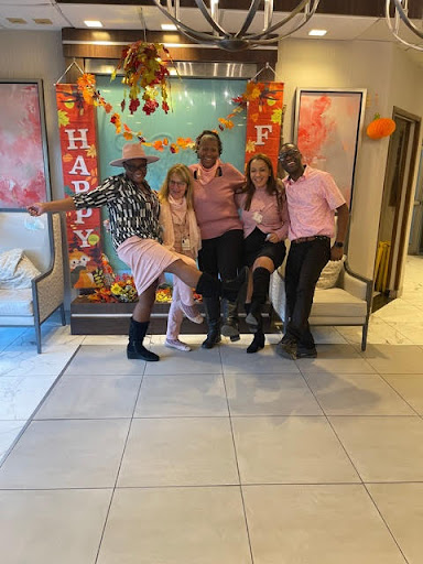 Gathered together to celebrate with joy and colorful vibes!